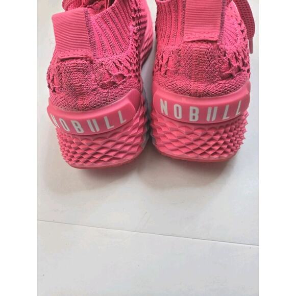 NOBULL Allday Knit Runner EUC Size Mens 7.5 Womens 9 Pink Athletic - Picture 6 of 13